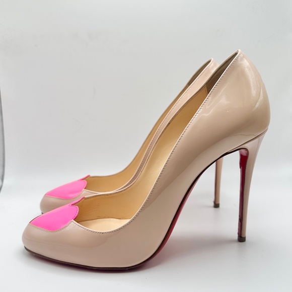 Christian Louboutin Pink Patent Leather Heels - Picture 8 of 14